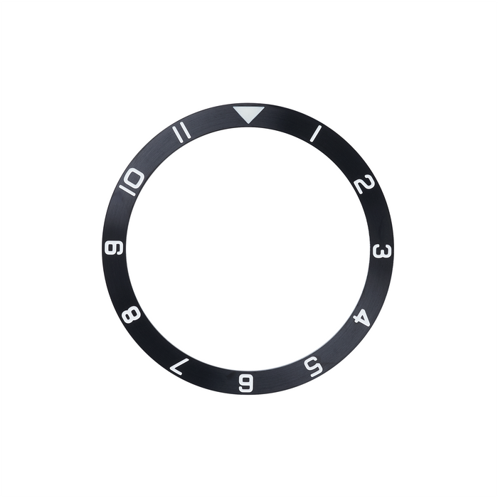 SKX007/SRPD Steel Bezel Insert: Dual time style Black Mk2