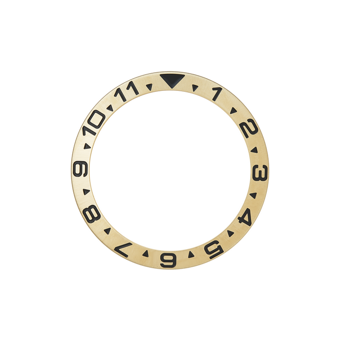 SKX007/SRPD Steel Bezel Insert: Dual Time style Gold