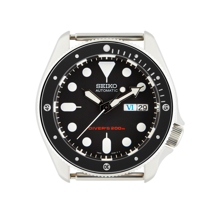 SKX007/SRPD Steel Bezel Insert: Nautical Black