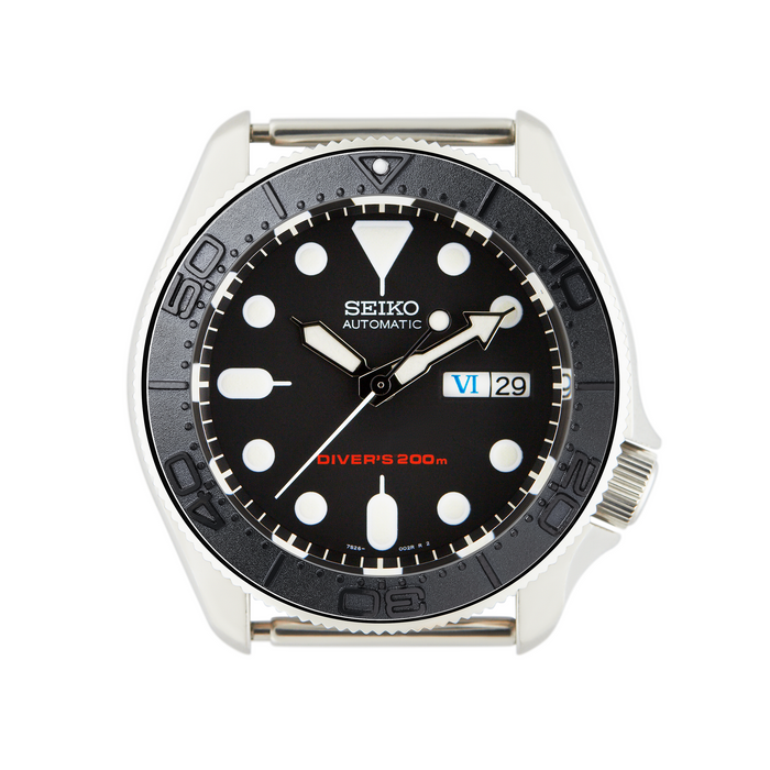 SKX007/SRPD Steel Bezel Insert: SMP style Black