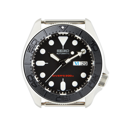 SKX007/SRPD Steel Bezel Insert: SMP style Black