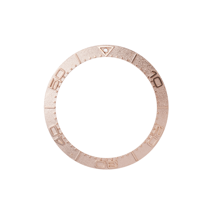 SKX007/SRPD Steel Bezel Insert: SMP style Rose Gold