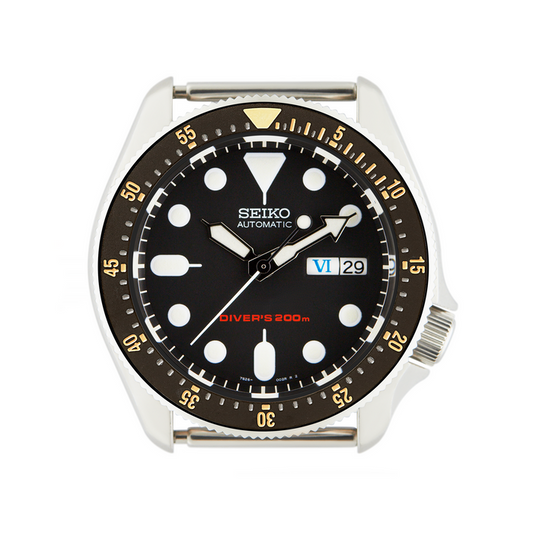 SKX007/SRPD Steel Bezel Insert: Vintage U1 Black