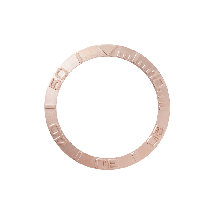 SKX007/SRPD Steel Bezel Insert: YM style Rose Gold Yachtmaster