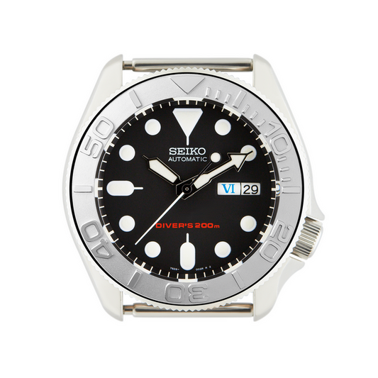 SKX007/SRPD Steel Bezel Insert: YM style Silver Yachtmaster