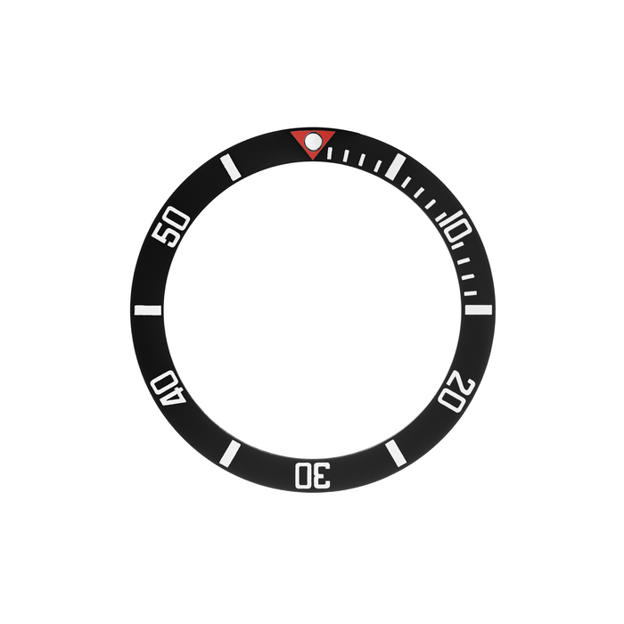SKX013 Ceramic Bezel Insert: Vintage Sub style Black/White