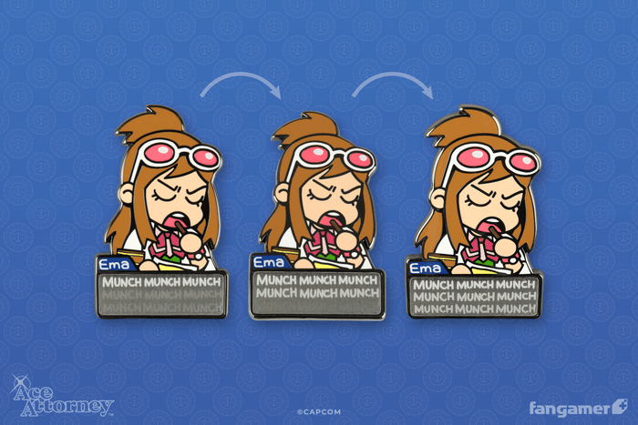 Snacking Ema Lenticular Pin