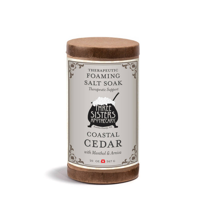 Soap Cauldron - Therapeutic Foaming Bath Salt Soak Coastal Cedar: Small