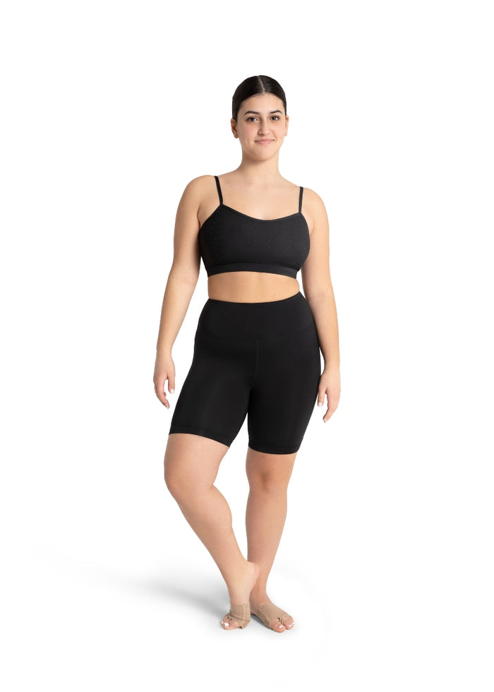 Capezio 12005W athletic bike shorts in black