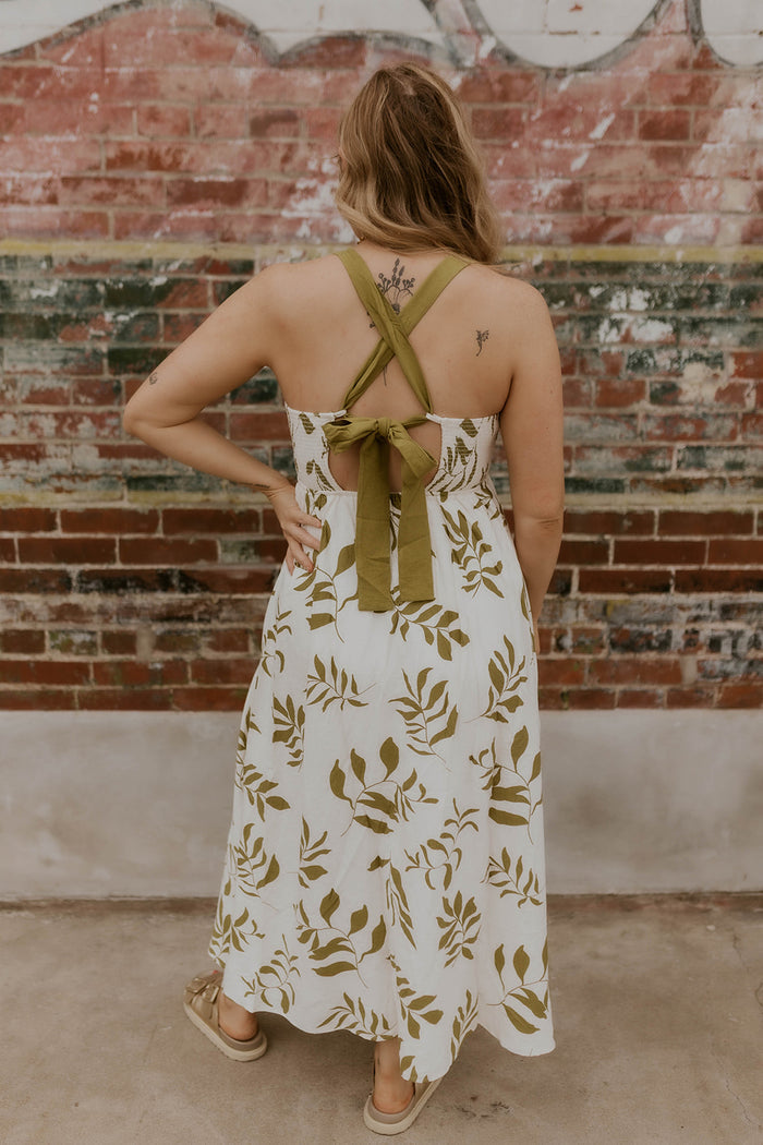 Spring Fling Floral Dress- Kiwi