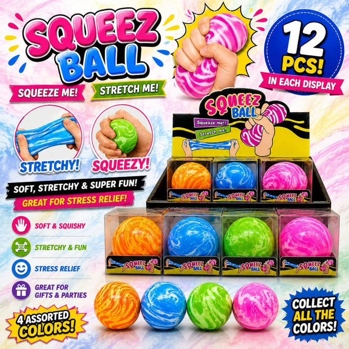 Squeez Ball – Marble Edition Stretchy Stress Ball - Maltose