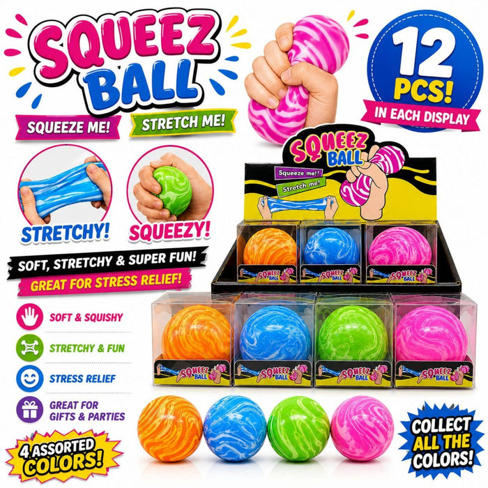 Squeez Ball – Marble Edition Stretchy Stress Ball - Maltose
