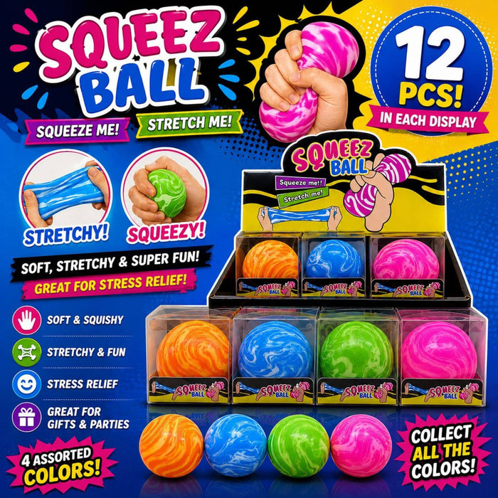 Squeez Ball – Marble Edition Stretchy Stress Ball - Maltose