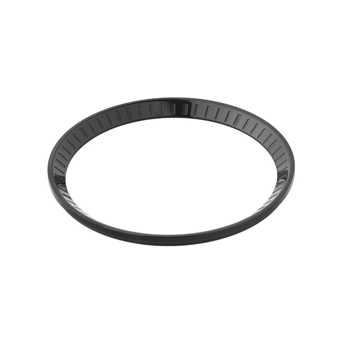 SRP Turtle Chapter Ring: Brushed Black Finish with Markers