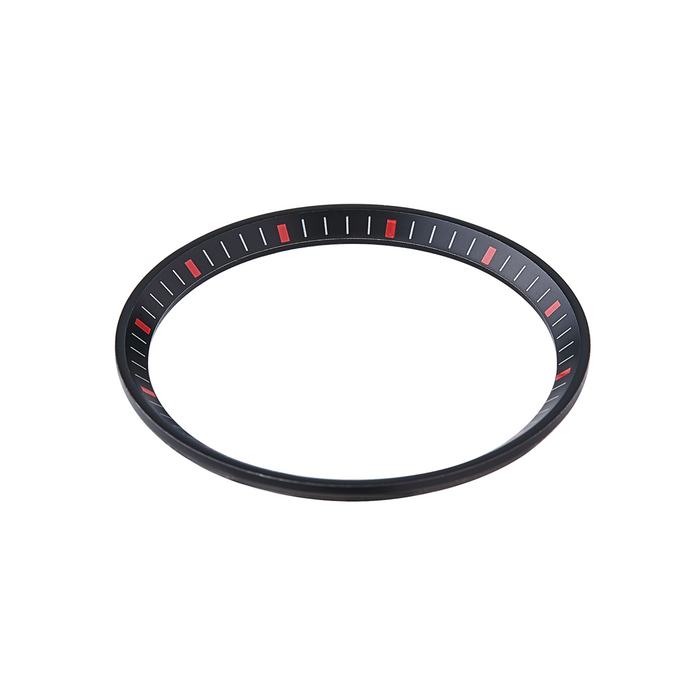 SRP Turtle Chapter Ring: Matte Black Finish with Red Markers