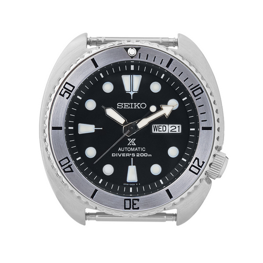 SRP Turtle Steel Bezel Insert: BB Style Black for Seiko Turtle Reissue
