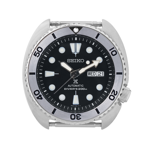SRP Turtle Steel Bezel Insert: Vintage Seiko Style Black for Seiko Turtle Reissue