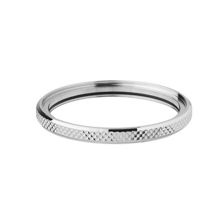 SSK Knurled Bezel: Steel Finish