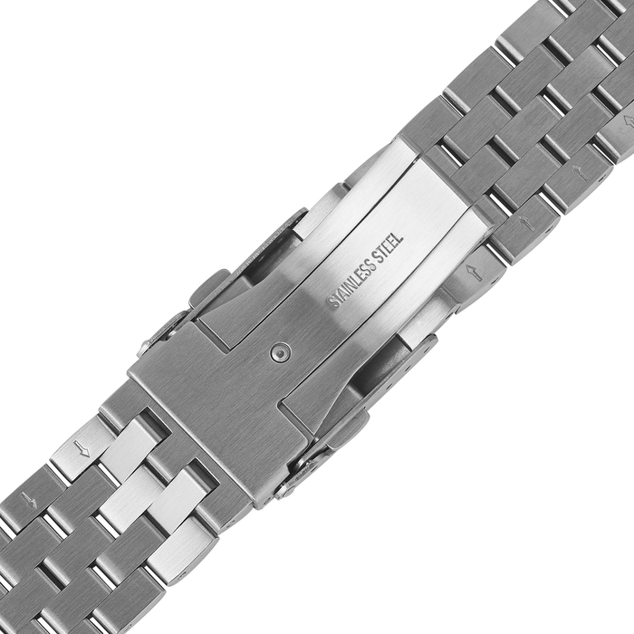 Straight End Watch Bracelet: 5 Links Brushed Finish