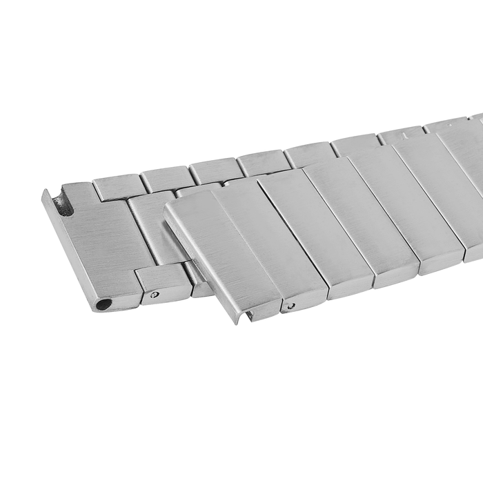Straight End Watch Bracelet: Ladder Brushed Finish
