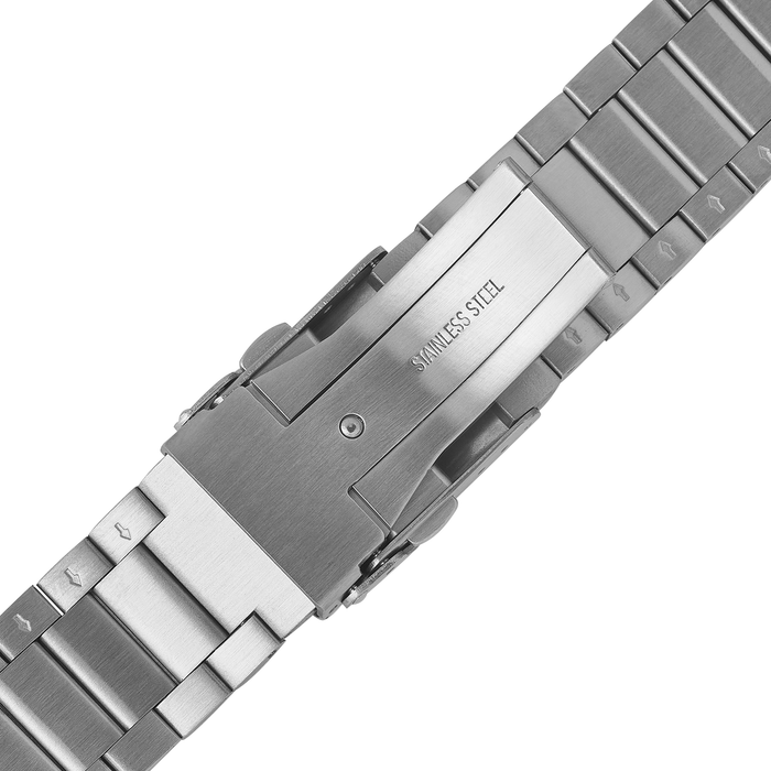 Straight End Watch Bracelet: Ladder Brushed Finish