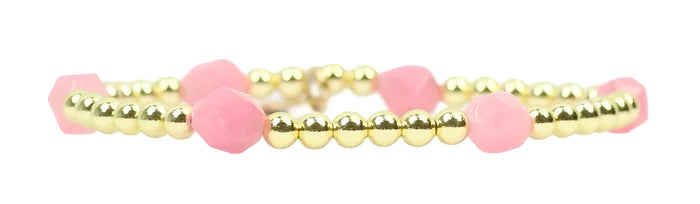 Strawberry Pink Lexi Stacker Bracelet
