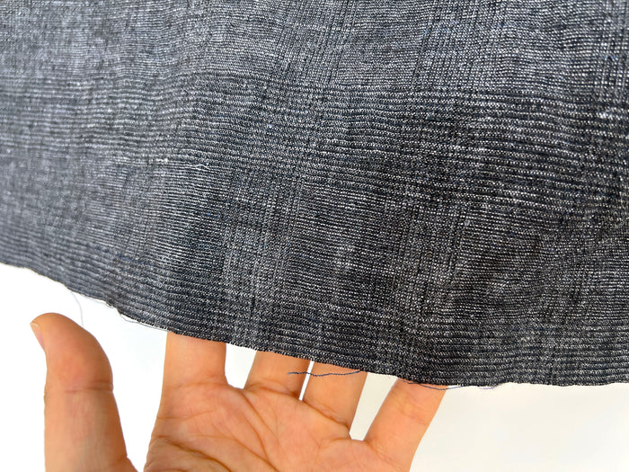 Subtle Glen Plaid Linen Blend Fabric 8337 8338
