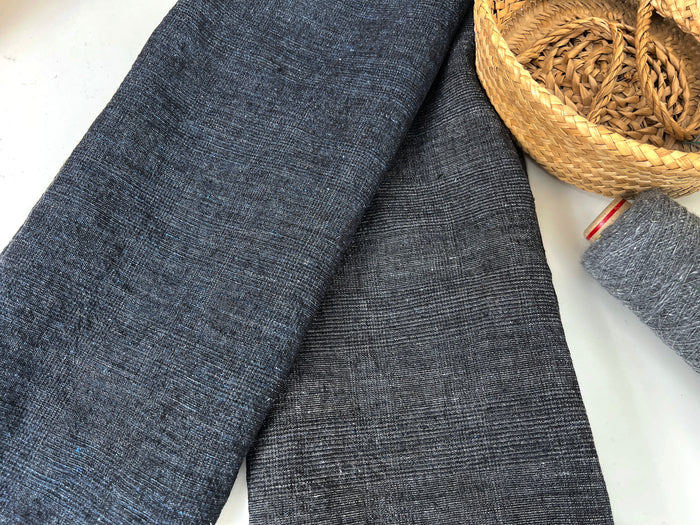 Subtle Glen Plaid Linen Blend Fabric 8337 8338