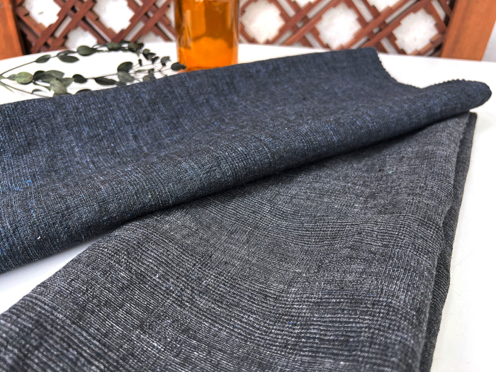 Subtle Glen Plaid Linen Blend Fabric 8337 8338