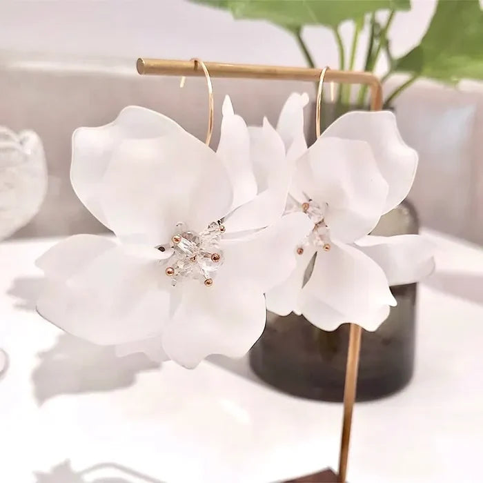 Wedding Jewelry - Bohemian Floral Bridal Earrings