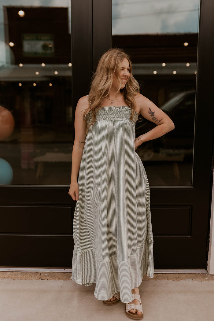 Summer Grove Maxi Dress- Green