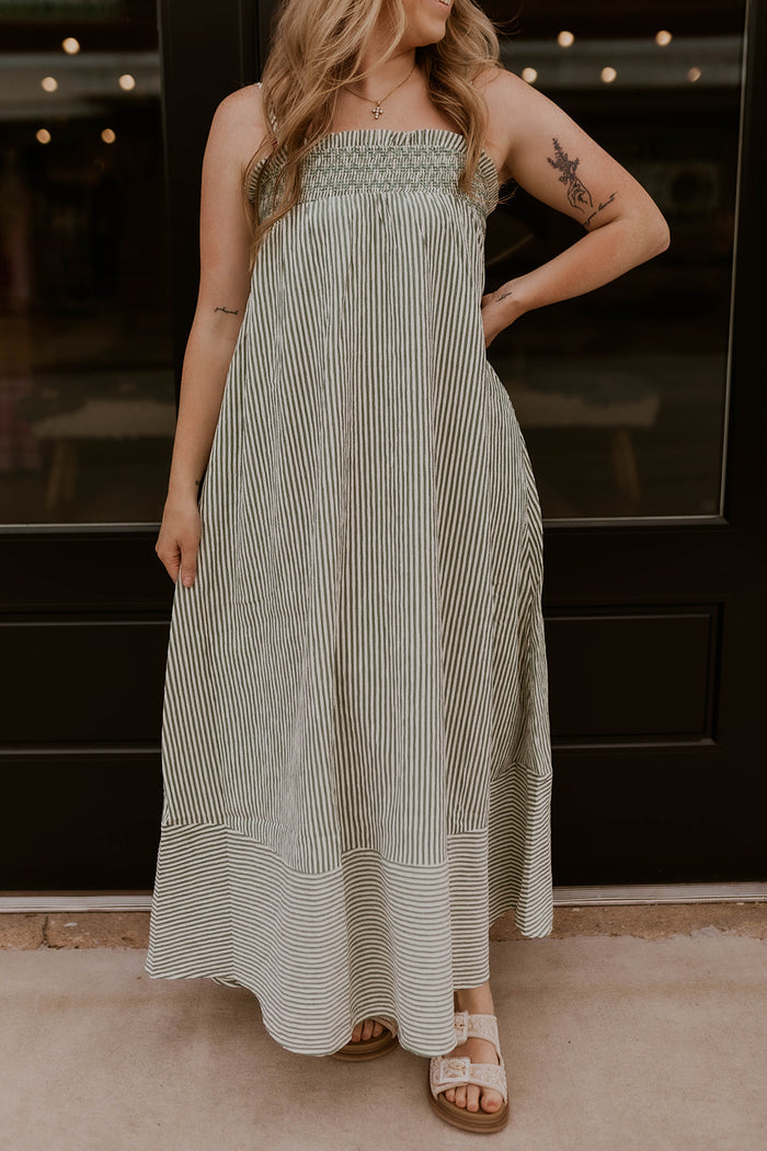 Summer Grove Maxi Dress- Green