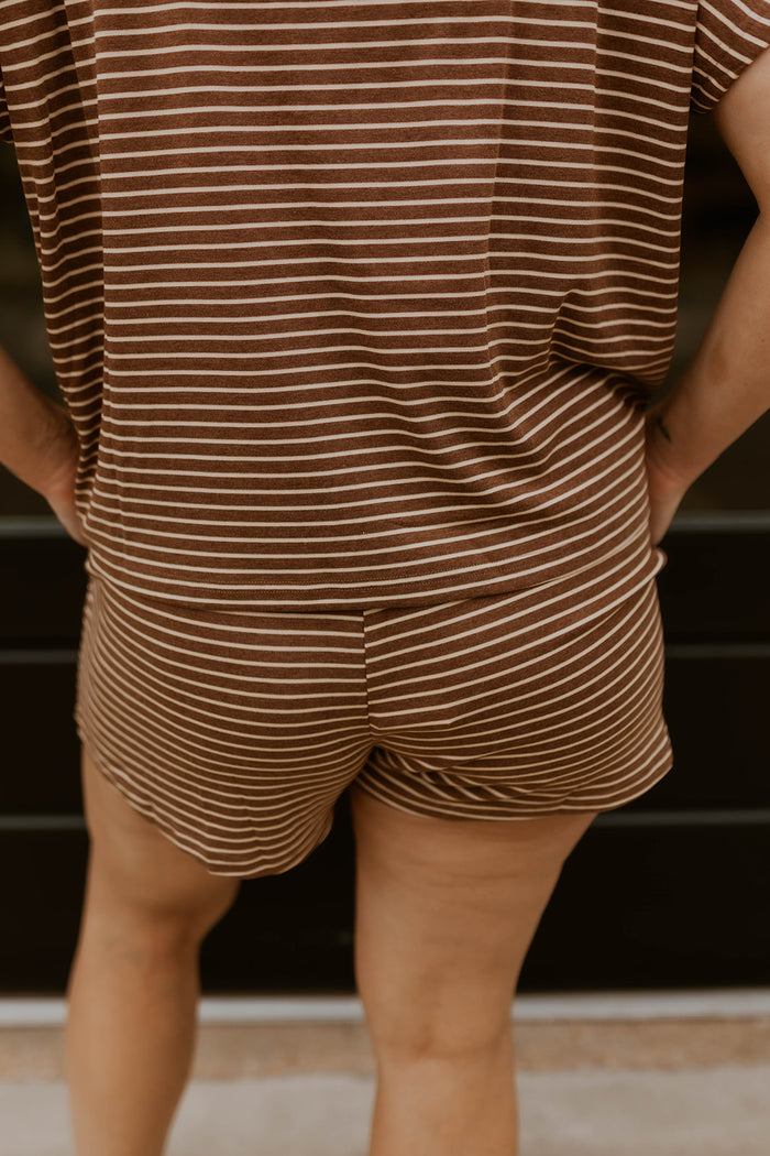 Sunbeam Striped Set- Mocha