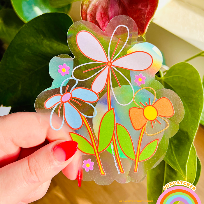 SUNCATCHER Flower Power Two 4.5"
