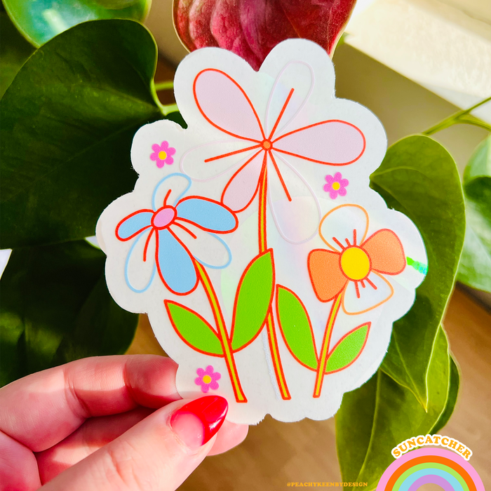 SUNCATCHER Flower Power Two 4.5"