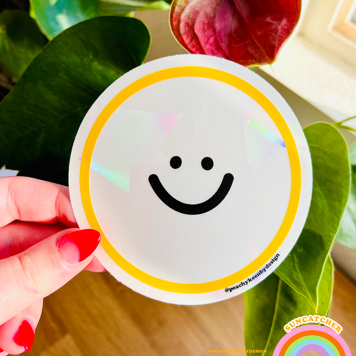 SUNCATCHER Smiley Face 4"
