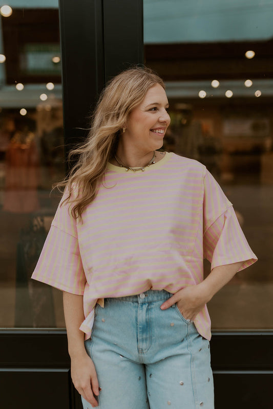 Sweet Citrus Striped Top