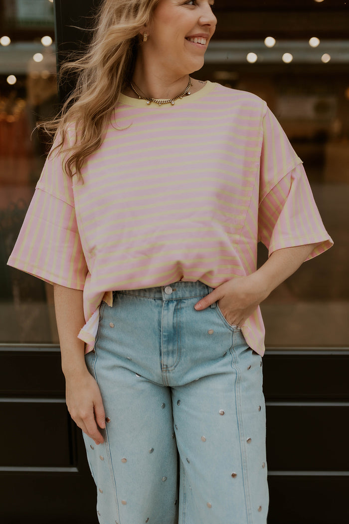 Sweet Citrus Striped Top