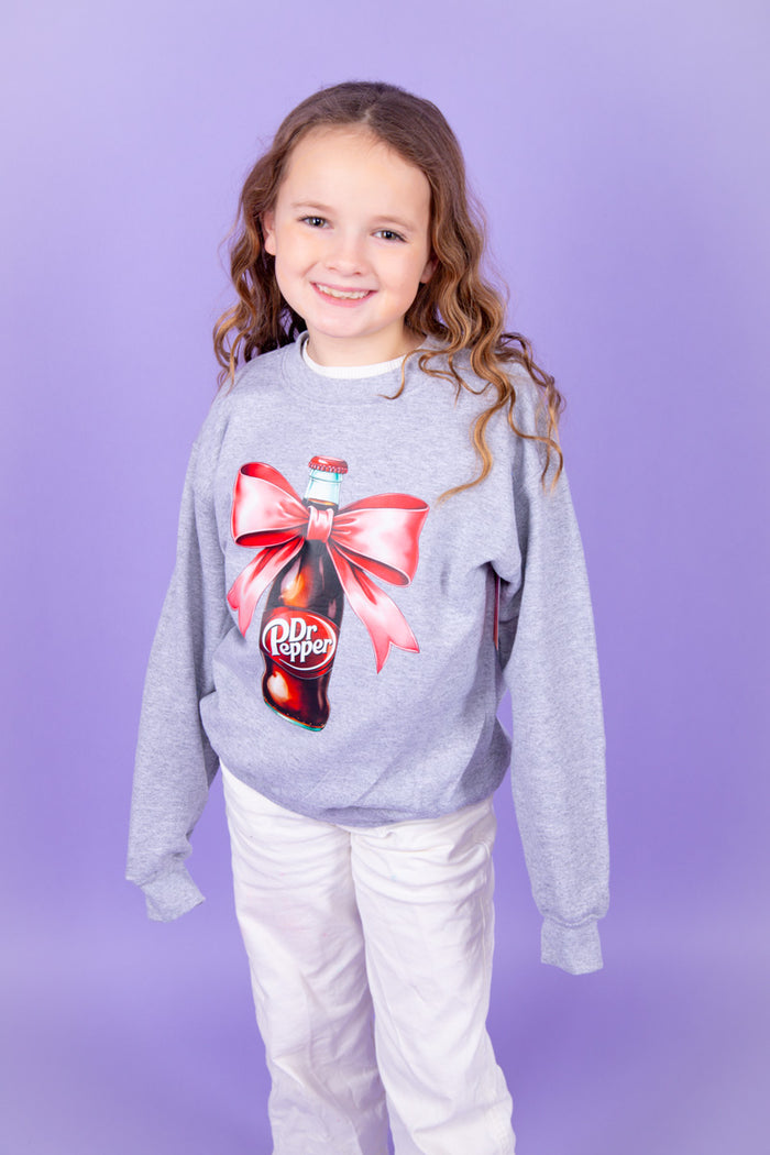 Sweet Soda Sipping Sweatshirt - Girls