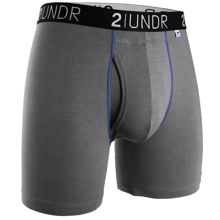 Swing Shift Boxer Brief - Grey/Blue