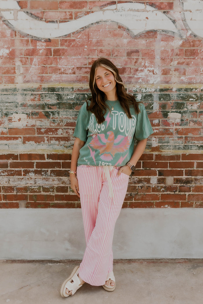 The Boardwalk Striped Pants- Pink