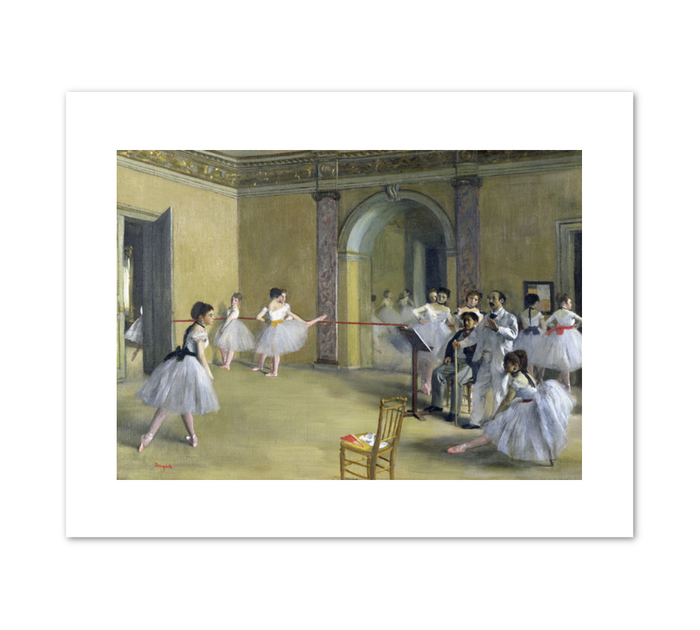 Edgar Degas, The Dance Foyer at the Opera on the rue Le Peletier, 1872, Fine Art Prints in various sizes by Museums.Co