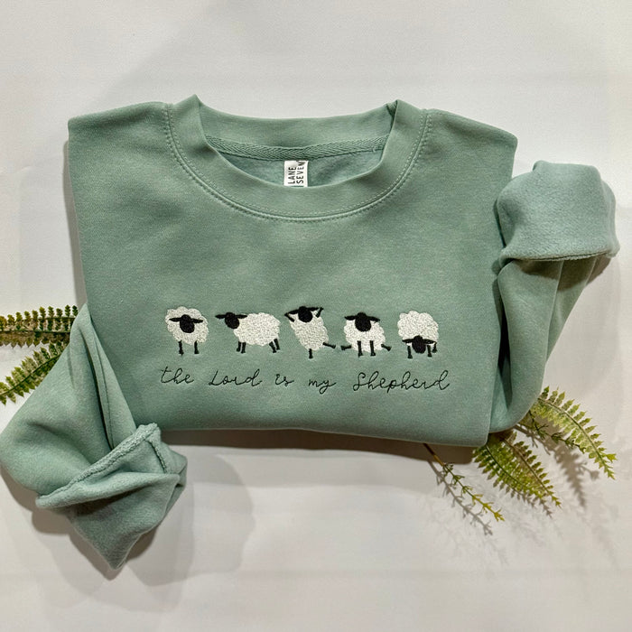 The Lord is My Shepherd- Embroidered Sweatshirt