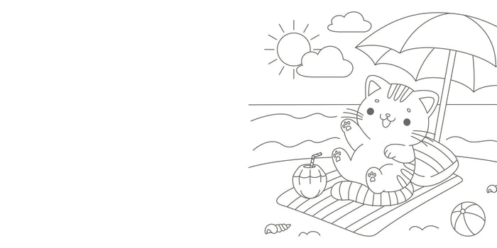 The Super-Cute Cozy Cat Coloring Book
