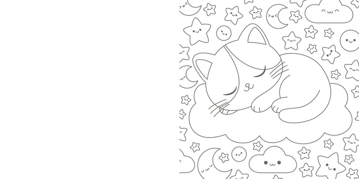 The Super-Cute Cozy Cat Coloring Book