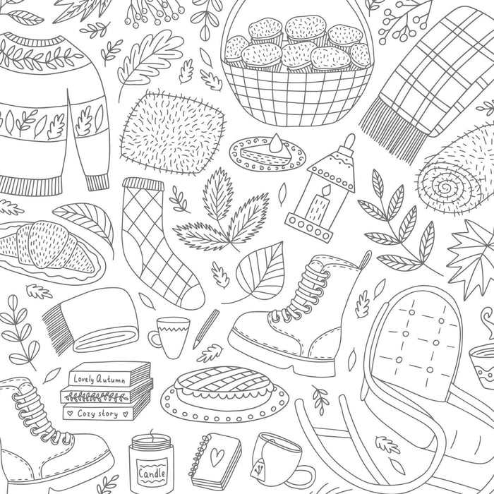 The Super-Cute Cozy Home Coloring Book