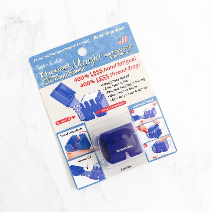 Thread Magic Conditioner with Built-in Thread Cutter-Stitched Modern