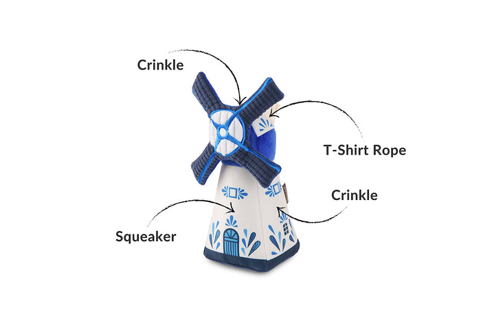 P.L.A.Y. Totally Touristy Dutch Windmill - toy features shown