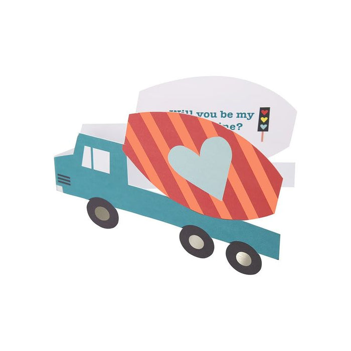 Truck Kids Valentine's Card Set