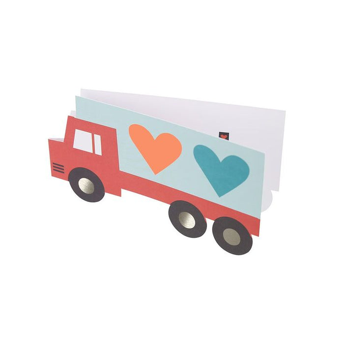 Truck Kids Valentine's Card Set